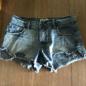 Free People denim shorts